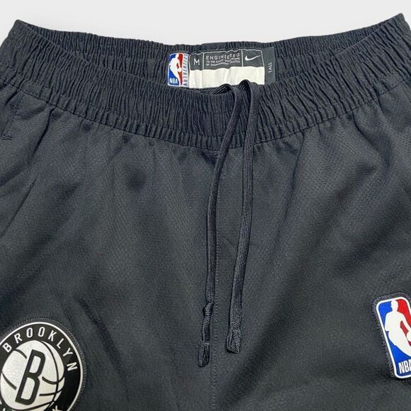 Nike NBA Brooklyn Nets Therma Flex Black Shorts Mens Size M-Tall AV1043-010 New - Picture 5 of 9